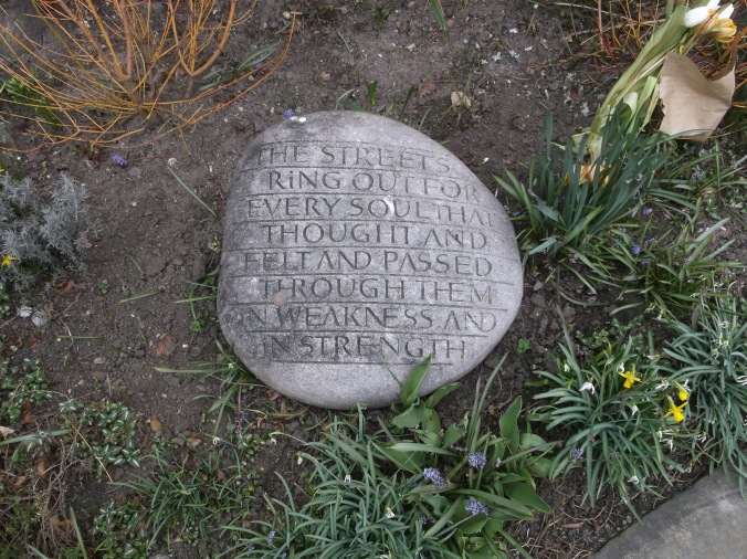 Harris Garden inscription